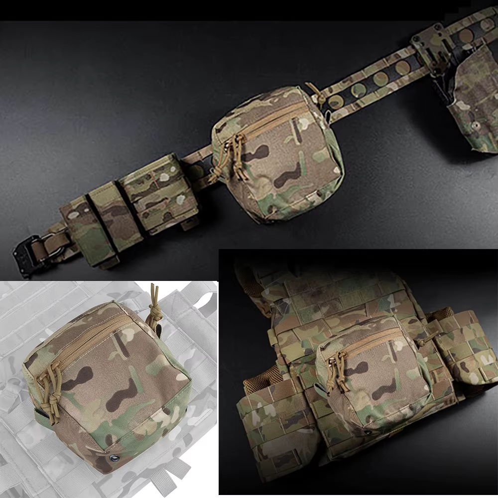 Bolsa táctica MOLLE utilitaria ligera para cinturón y exteriores - imagen 4