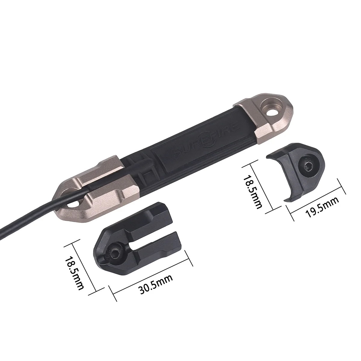 Linterna táctica Surefire M600 con interruptor de presión y Picatinny - imagen 3