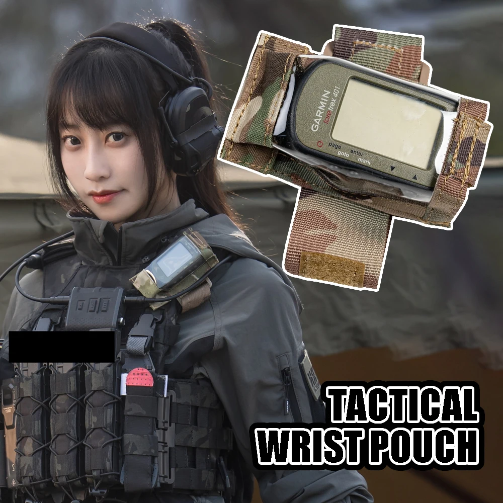 Brazalete táctico MOLLE para Garmin Foretrex GPS con portamapa - imagen 5