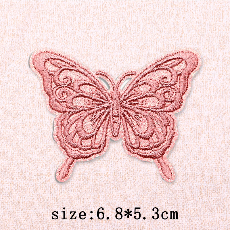 Parche termoadhesivo mariposa brillante para jeans y mochilas - imagen 5