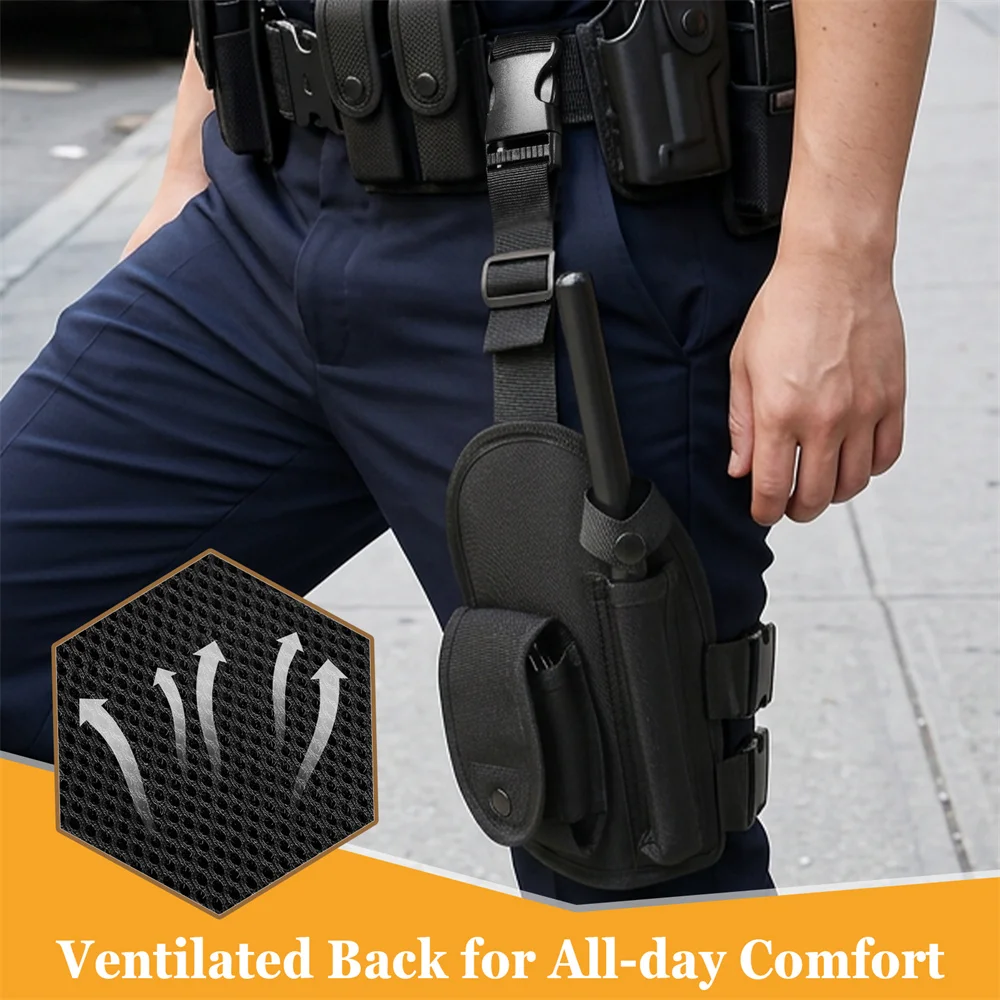 Funda táctica de pierna extracción rápida para bastón y cadenas - imagen 3