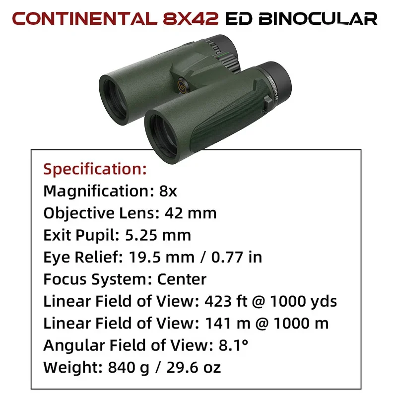 Continental Vectorial Binoculares tácticos de largo alcance Oliva IPX7 - imagen 2