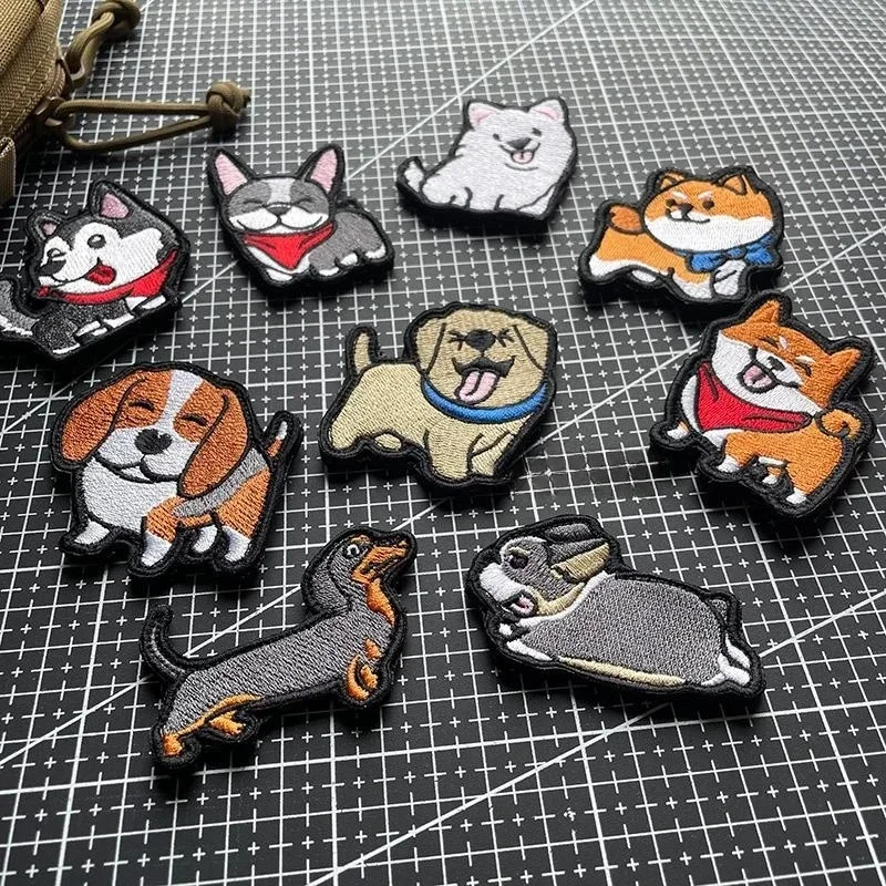 Parche bordado Corgi Dachshund