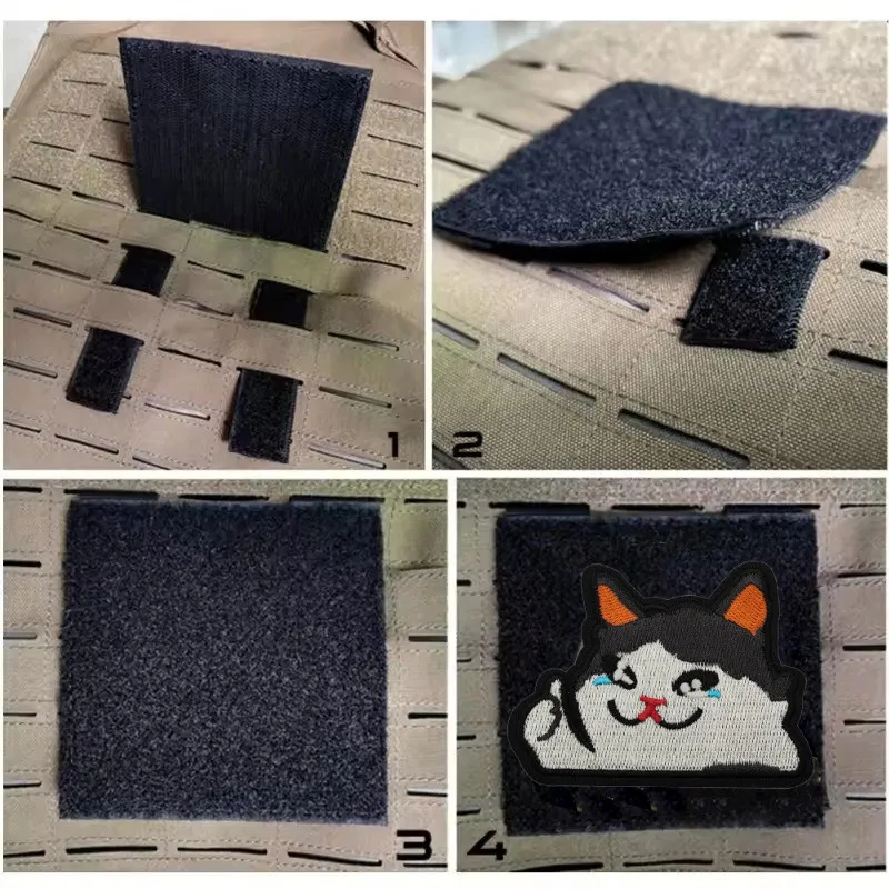 Panel modular táctico con sistema de velcro