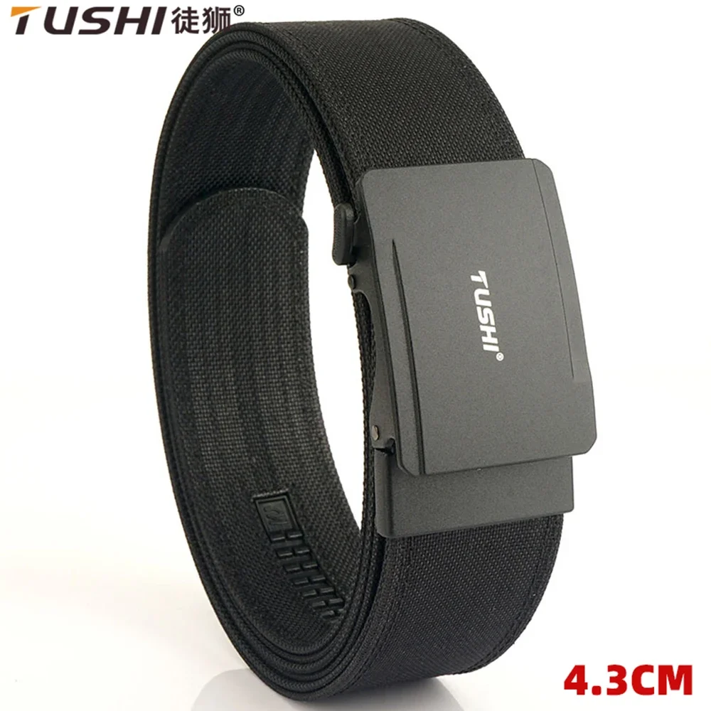 Cinturón táctico militar TUSHI nylon con hebilla automática metálica - imagen 3