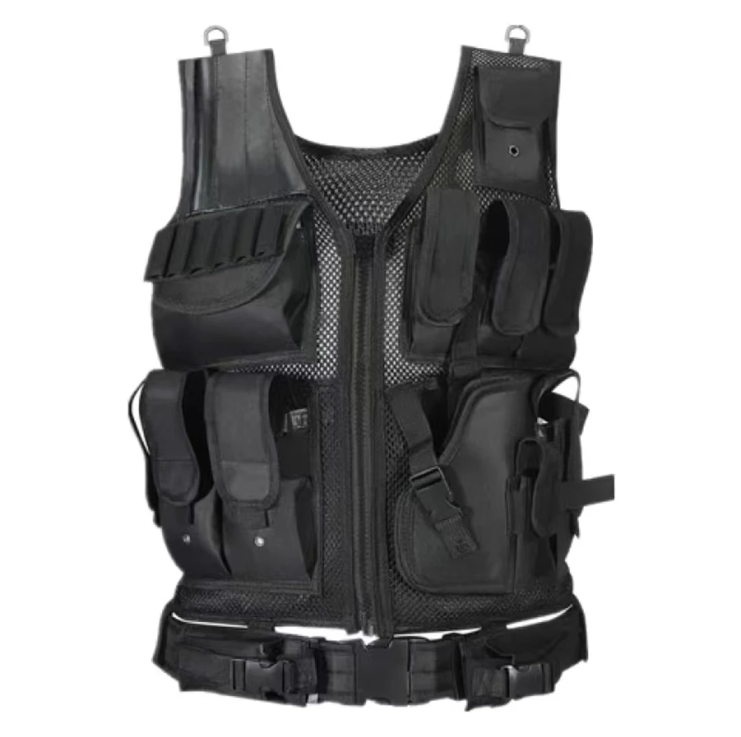 Chaleco táctico SWAT con múltiples bolsillos para caza y camping - imagen 4