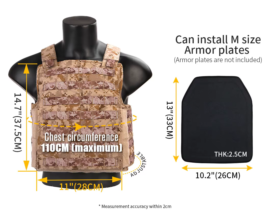 Sistema MOLLE del chaleco táctico EM2983