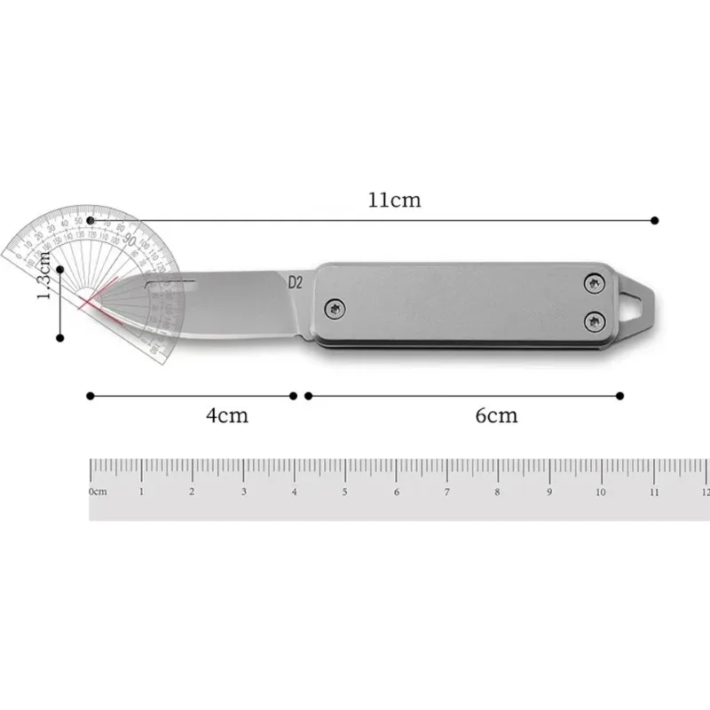 Llavero cuchillo plegable de acero inoxidable multiusos exteriores - imagen 5