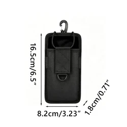 Bolsa táctica EDC de nailon para teléfono móvil con sistema MOLLE