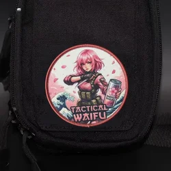 Parche táctico anime chica moral gancho y bucle para mochila