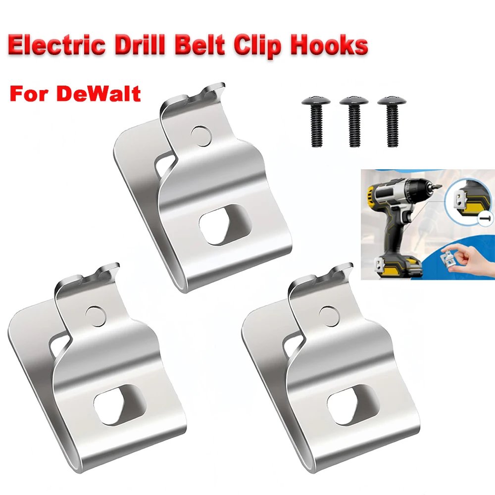 Dewalt clips de cinturón de acero inoxidable 304 para herramientas