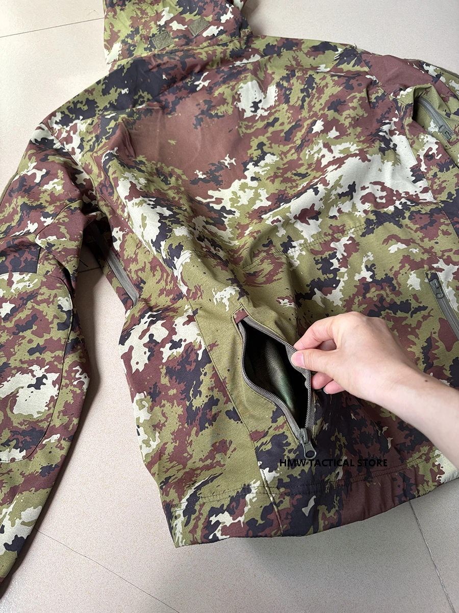 Chaqueta táctica impermeable cortavientos camuflaje italiano - imagen 3