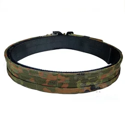 Cinturón táctico de nailon doble capa Flecktarn/MCTP alemán