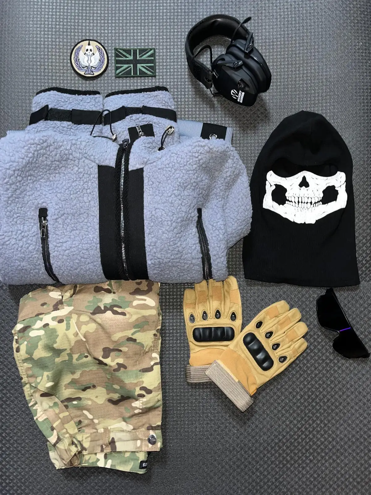 Set táctico camuflaje ghost – Chaqueta pasamontañas pantalón airsoft - imagen 4