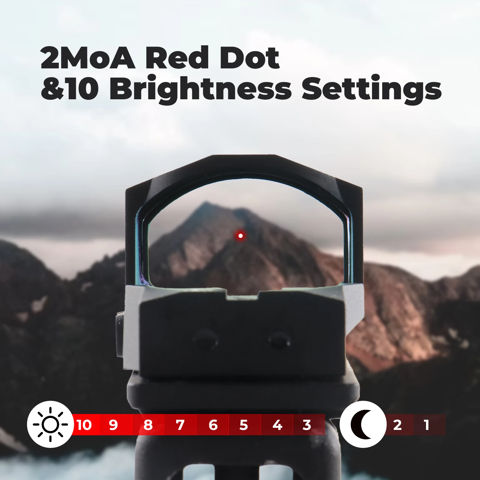 Mira punto rojo mini PPT para AR15, óptica reflex - imagen 5