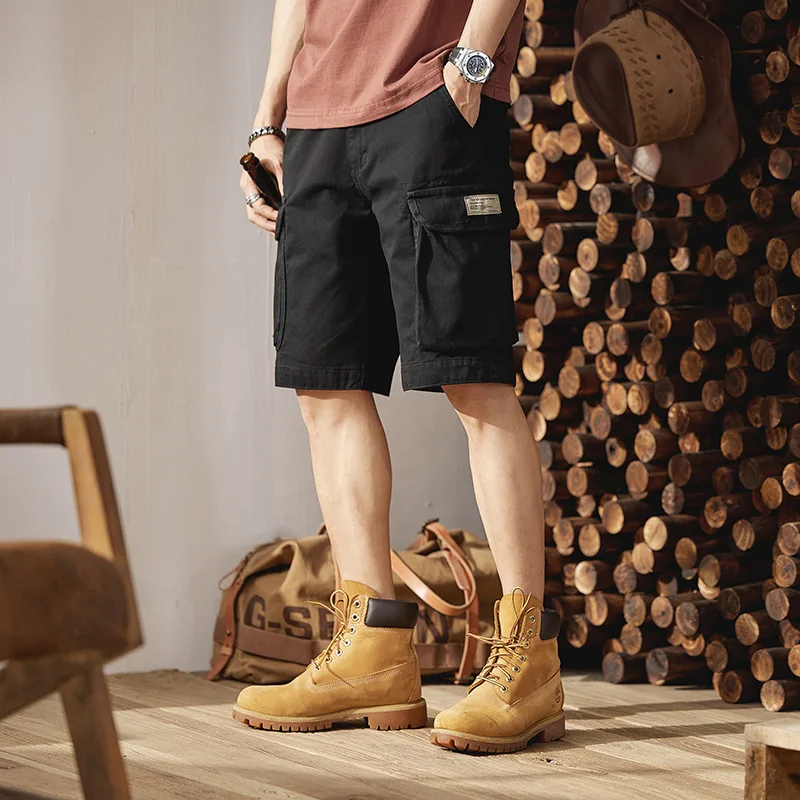 Pantalones cortos cargo camuflaje ripstop para hombre – verano