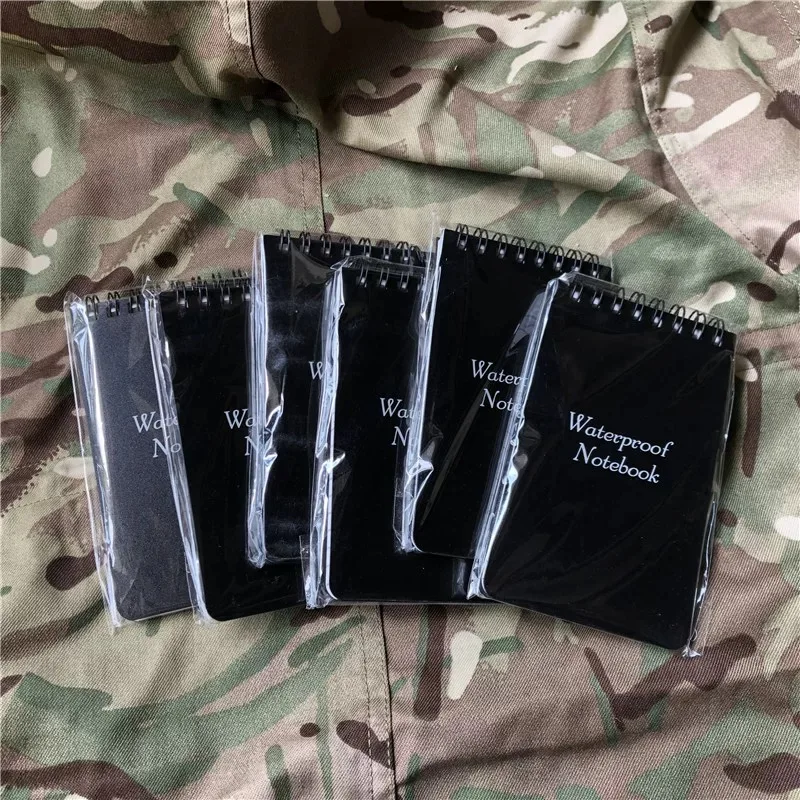 Cuaderno táctico impermeable camuflaje negro-amarillo-azul EDC - imagen 2
