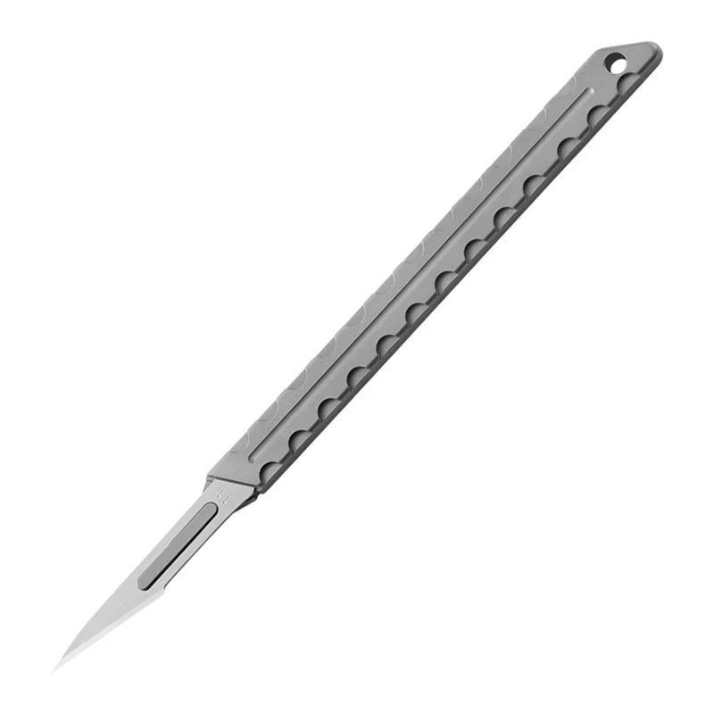 Cuchillo táctico de titanio multifunción para exteriores con sierra - imagen 2