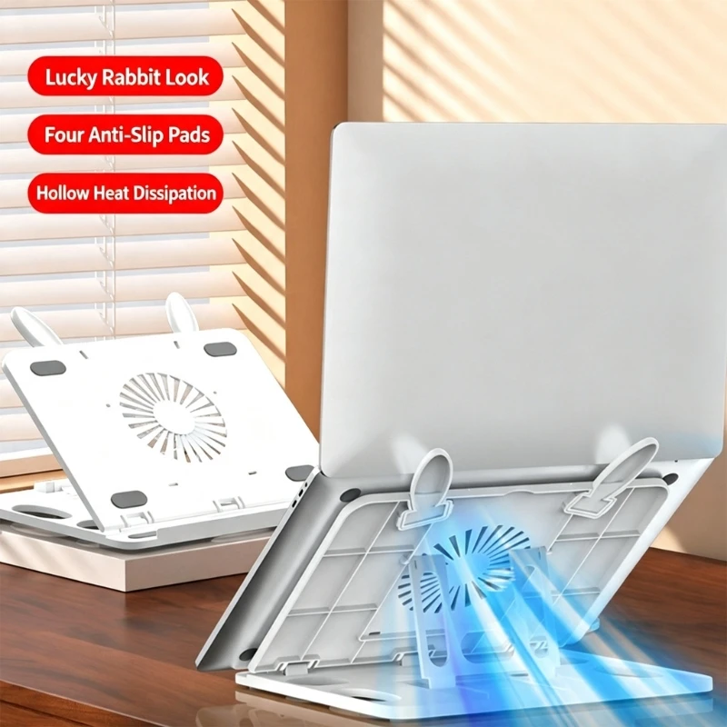Soporte portátil giratorio 360° – Base escritorio abierta para oficina - imagen 5