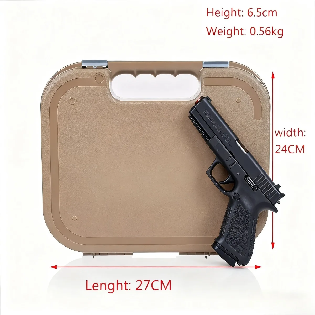 Estuche pistola Glock G17/G19 impermeable acolchado ABS - imagen 2