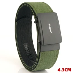 Cinturón táctico militar TUSHI nylon con hebilla automática metálica
