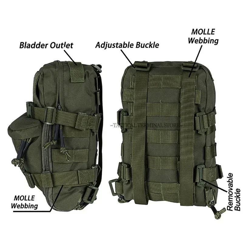 Mini bolsa de hidratación lista para salidas outdoor