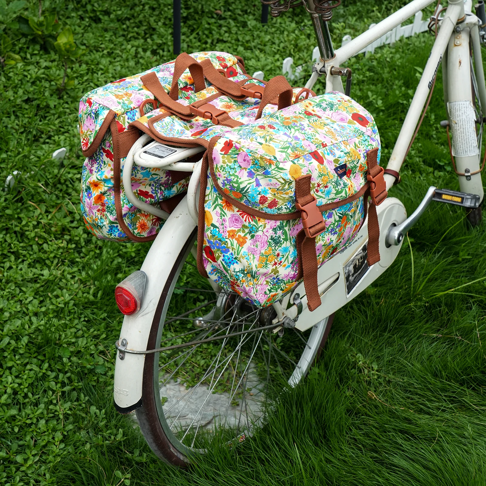 Tourbon alforjas bicicleta de nylon convertibles bandolera cruzada - imagen 5