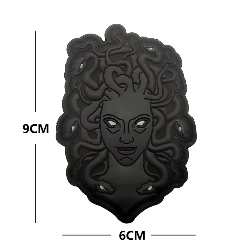 Parche táctico Medusa 3D PVC luminoso – Diseño mitología - imagen 2