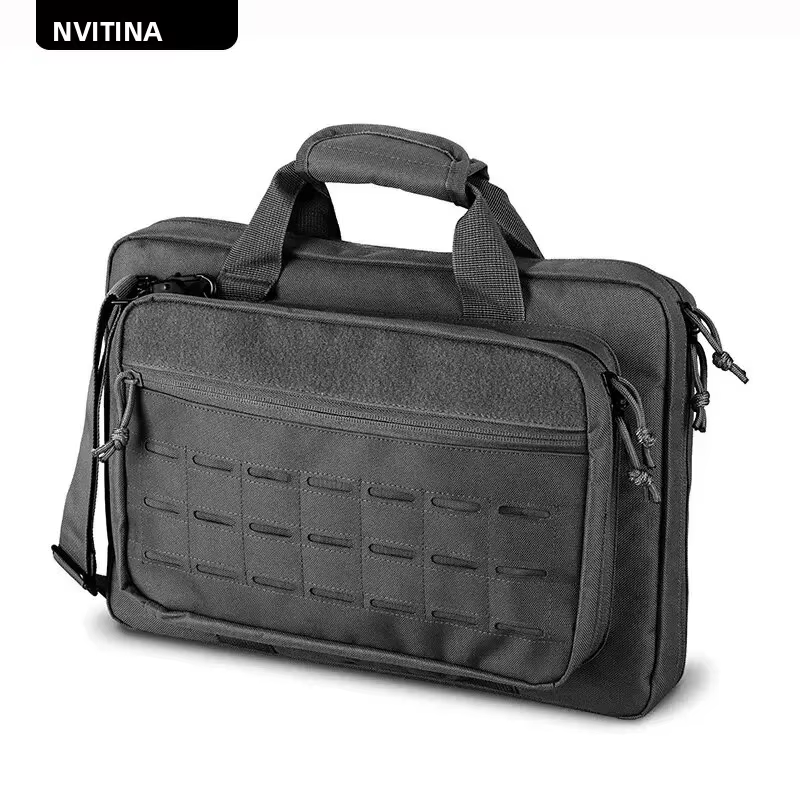 Bolsa táctica Molle bloqueable de arma con compartimento para portátil - imagen 2