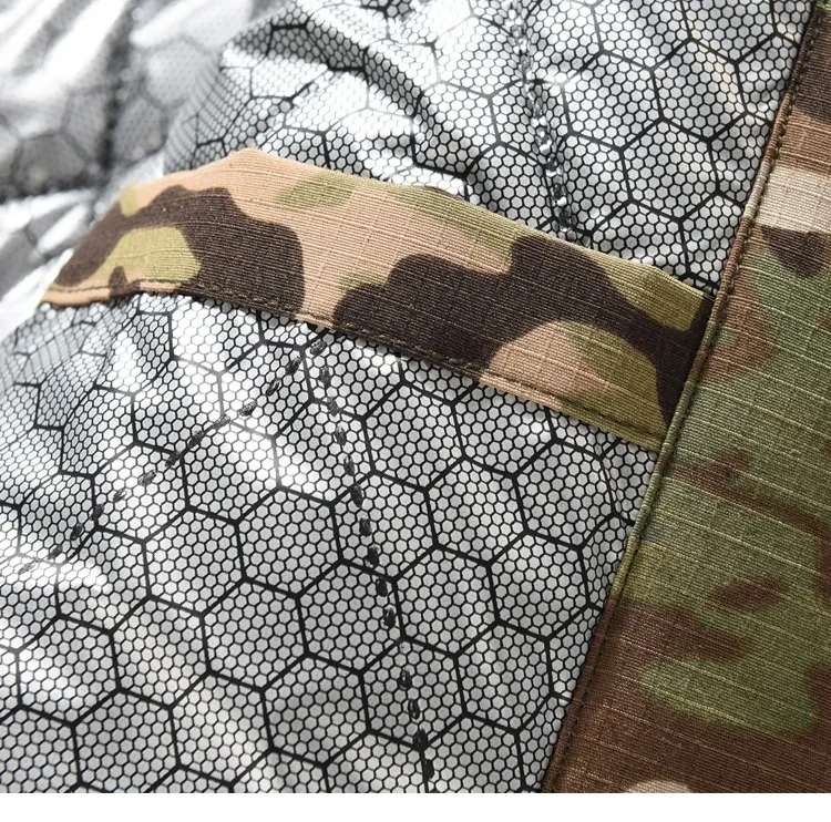 Chaqueta militar invierno acolchada ripstop woodland