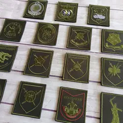 Parches tácticos de hombro y brazaletes rusos bordados con velcro