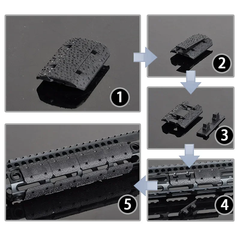 Cubierta táctica KeyMod y M-LOK de nailon, plástico para AR15 - imagen 3
