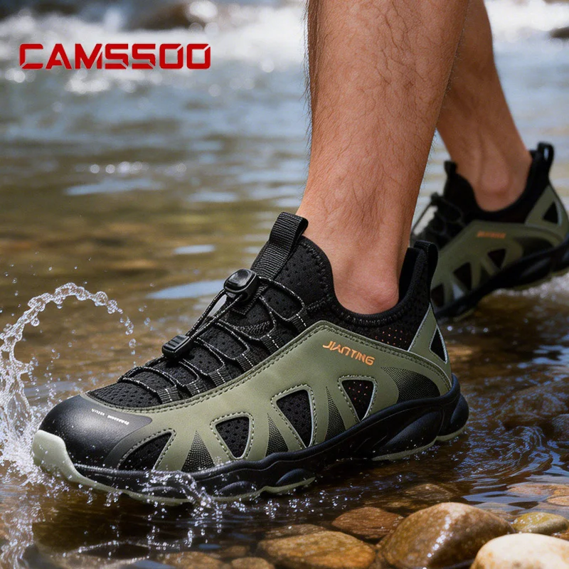 CAMSSOO Zapatillas de senderismo malla transpirable secado rápido - imagen 4