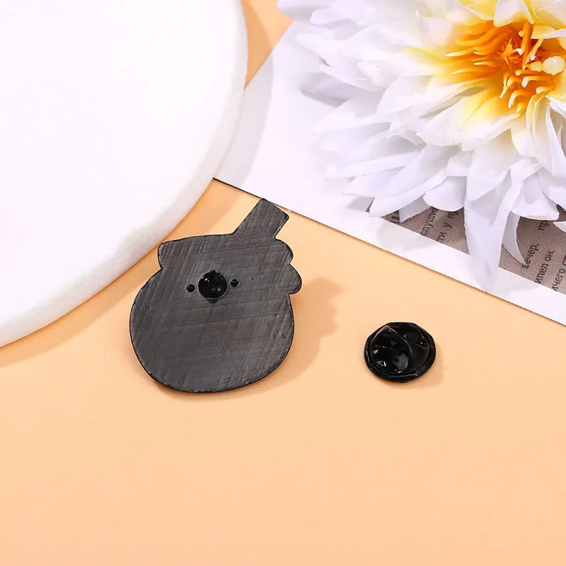 Broche gatito cartoon amor rosa – Insignia San Valentín solapa - imagen 5