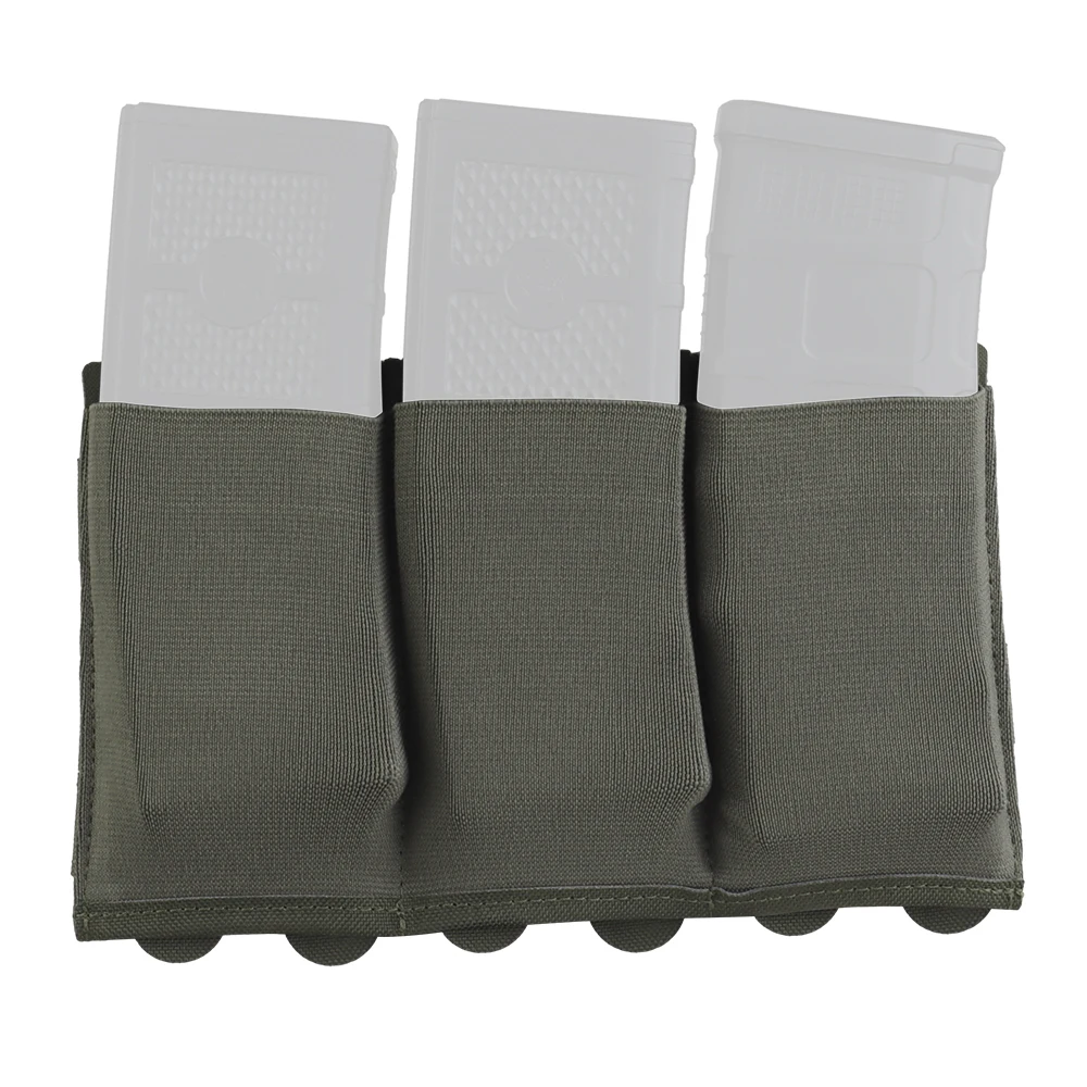 Portacargador MOLLE elástico triple para chaleco táctico rifle - imagen 5