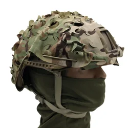 Cubierta táctica para casco camuflaje 3D con corte láser