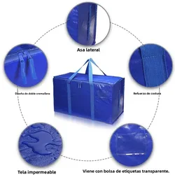Bolsa de transporte PE engrosada capacidad para mudanza aire libre
