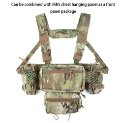Bolsa táctica MOLLE LV119 con cremallera horizontal pecho o cintura