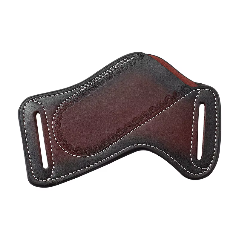 Funda táctica para navaja plegable en cuero vacuno multifunción - imagen 3