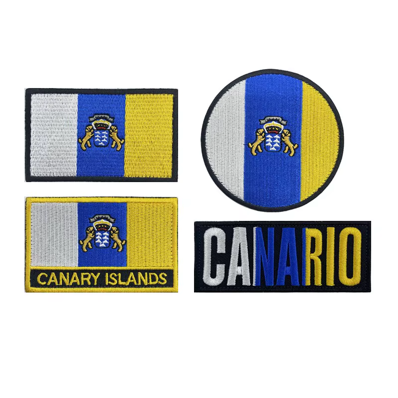 Parche Bordado Bandera Islas Canarias – Insignia de Hombro
