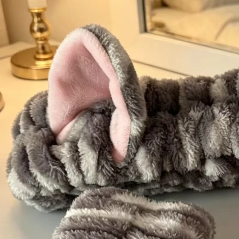Diadema orejas de gato peluche tridimensional invierno - imagen 5
