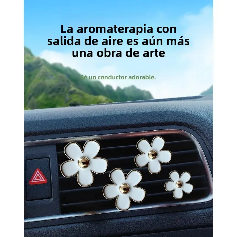 Difusor aromaterapia para coche clip margarita y crisantemo perfumado - imagen 5
