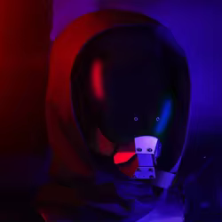 Máscara táctica cyberpunk de cara completa antivaho para airsoft
