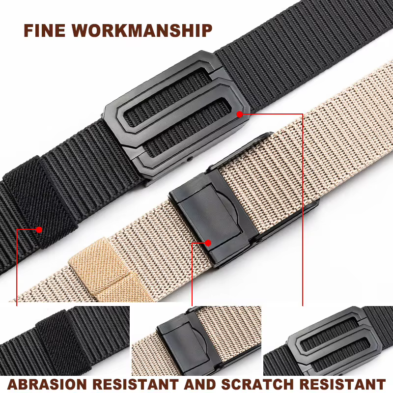 Cinturón táctico de lona resistente con hebilla ajustable para outdoor - imagen 2