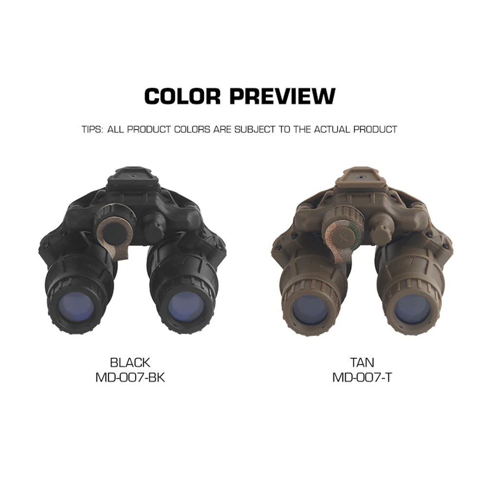 Casco táctico NVG DTNVS rápido con gafas visión nocturna binoculares - imagen 5