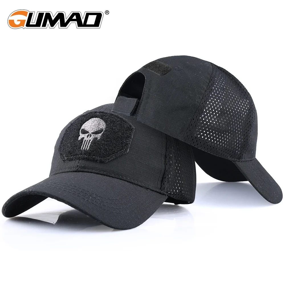 Gorra táctica camuflaje calavera – Ajustable Airsoft senderismo - imagen 4