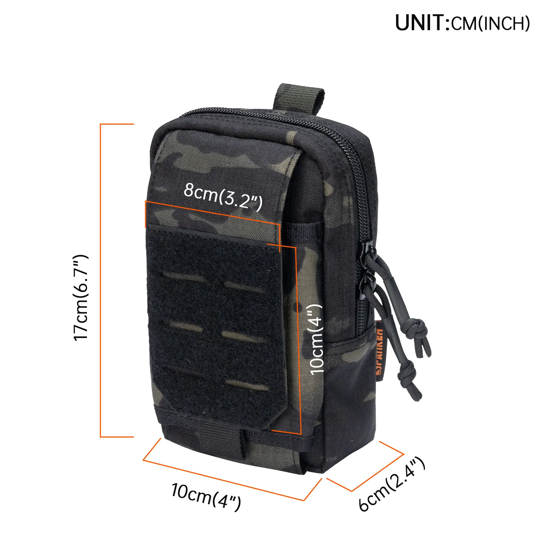 Riñonera táctica MOLLE con compartimento para teléfono – EDC militar - imagen 4