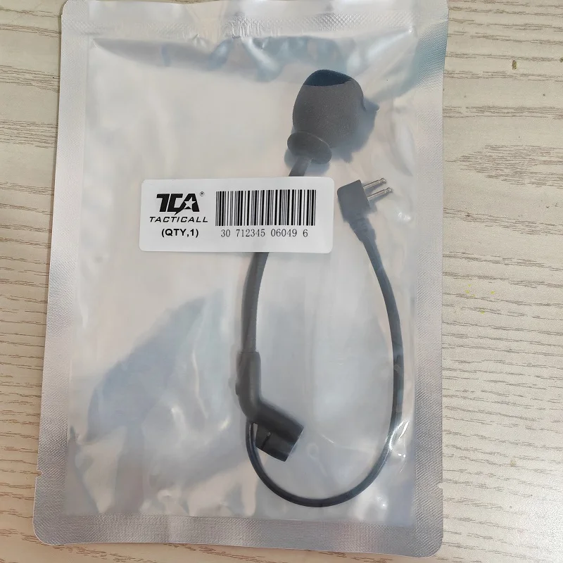 Micrófono de repuesto compatible con auriculares tácticos C3