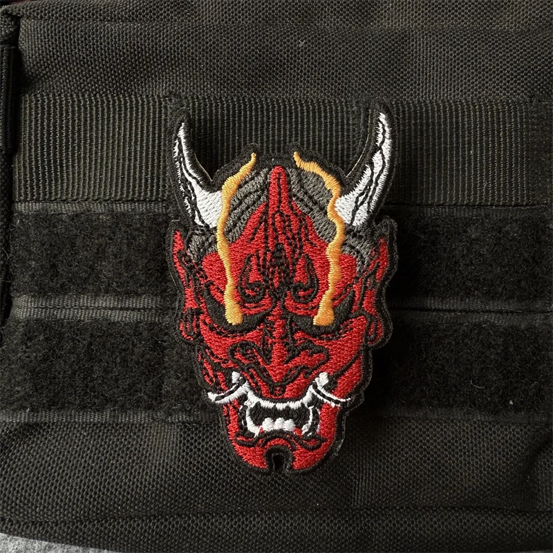 ONI Parche táctico fantasma japonés - bordada con gancho y bucle - imagen 4