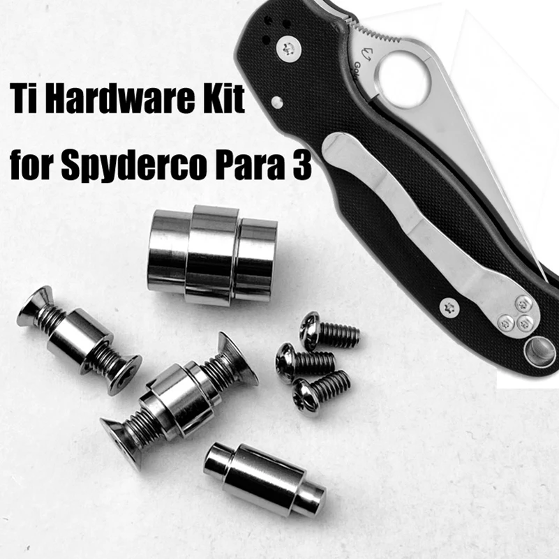 Spyderco Para3 Juego tornillos titanio repuesto mango - imagen 5